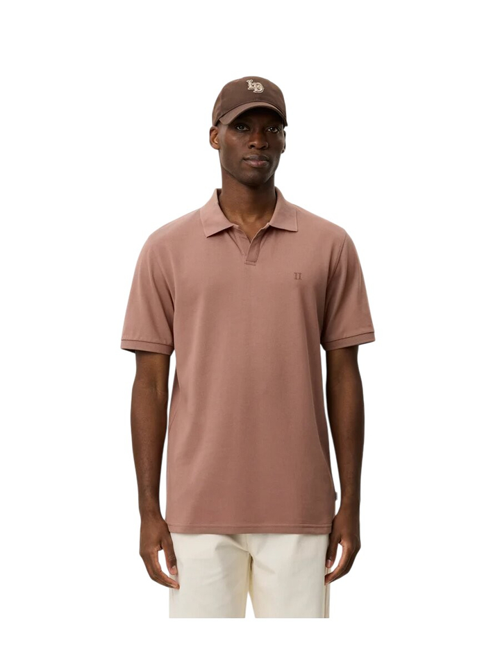 Cognac red kleurige polo Les Deux