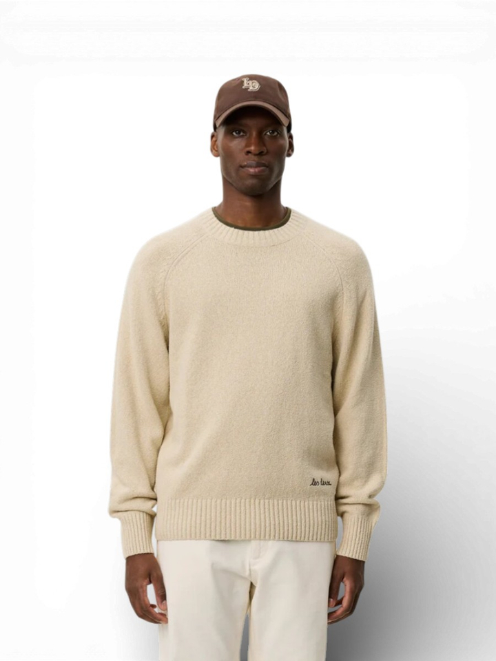Oyster grey white sweater Les Deux
