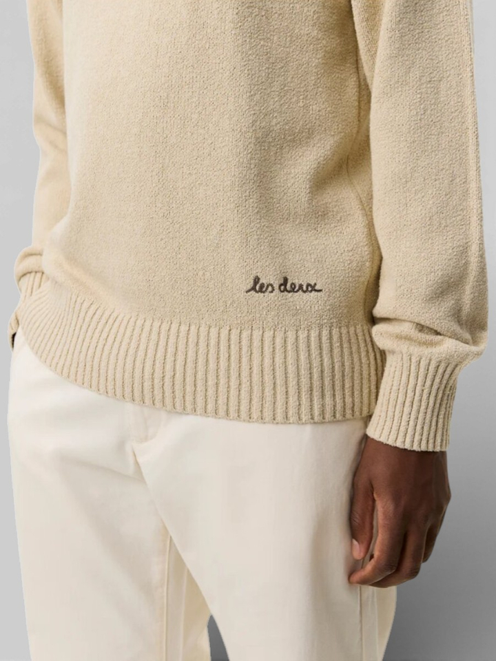 Oyster grey white sweater Les Deux