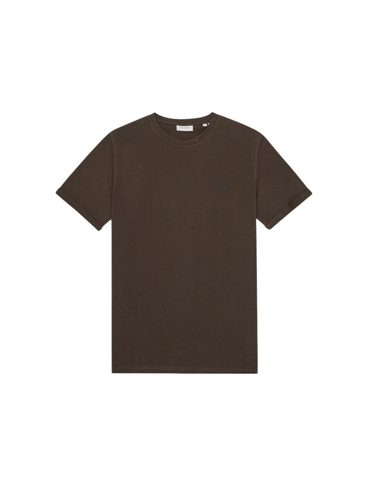 Bruine katoenen t-shirt Les Deux 