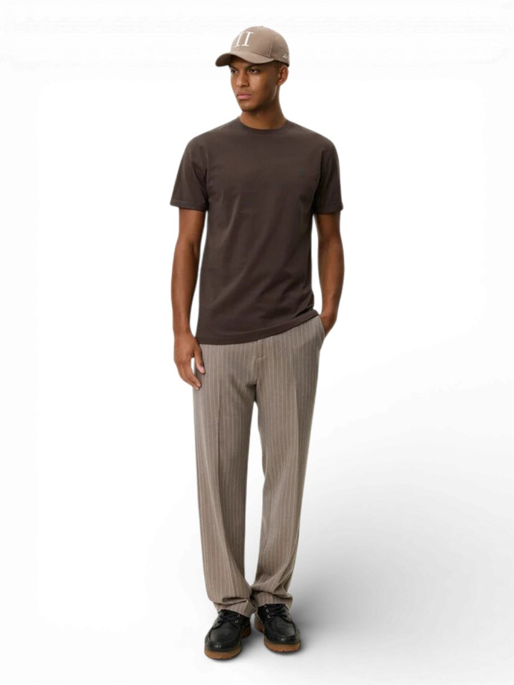 Bruine katoenen t-shirt Les Deux 