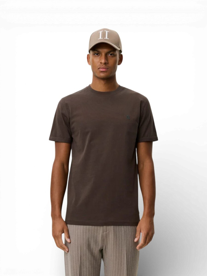 Bruine katoenen t-shirt Les Deux 