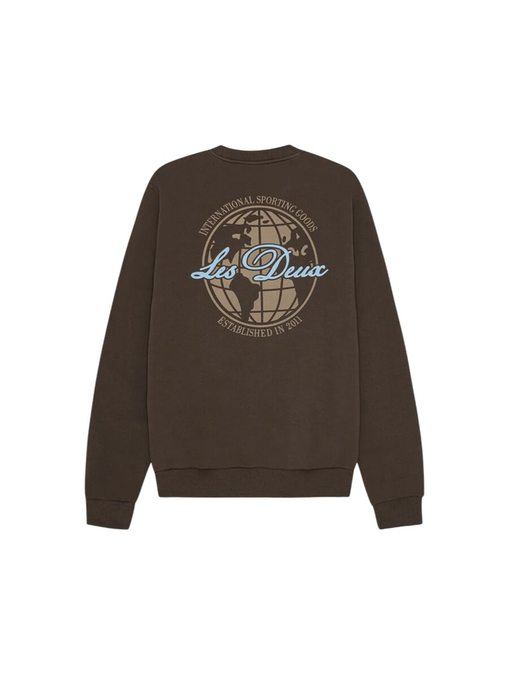 Donkerbruine sweater Les Deux 