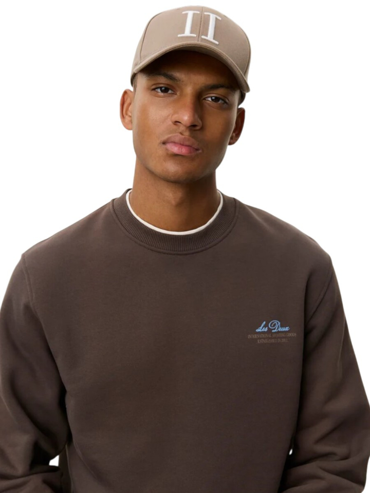 Donkerbruine sweater Les Deux 