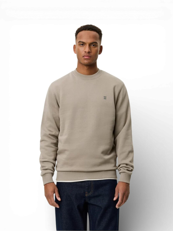 Groene Sweater met logo Les deux