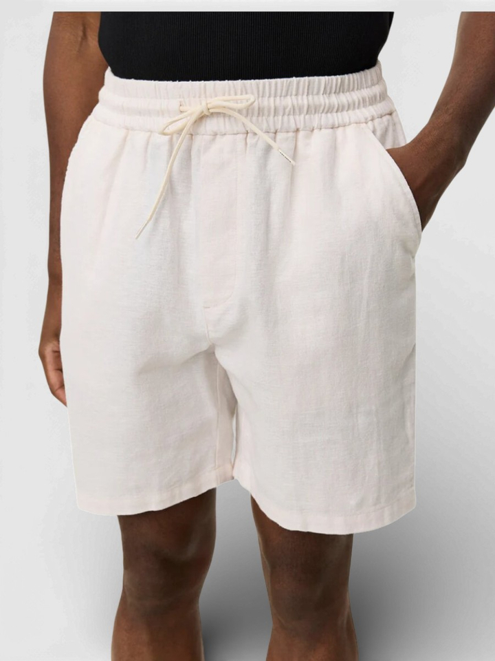 Eggnog witte short in linnen Les Deux