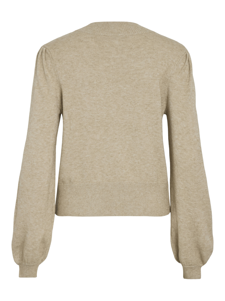 Beige trui met ronde hals Vila 