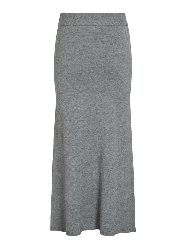 Grijze halflange rok met elastiek Vila 