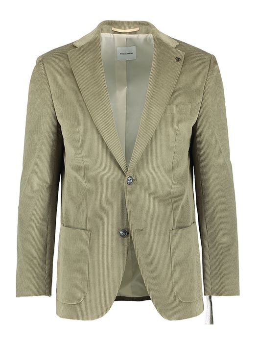 Groene blazer regular fit in ribfluweel Roy Robson