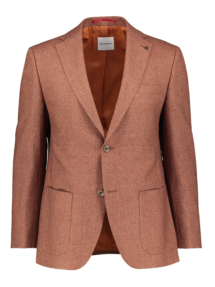 Rode blazer met bruine knoopsluiting Sakkos Roy Robson 