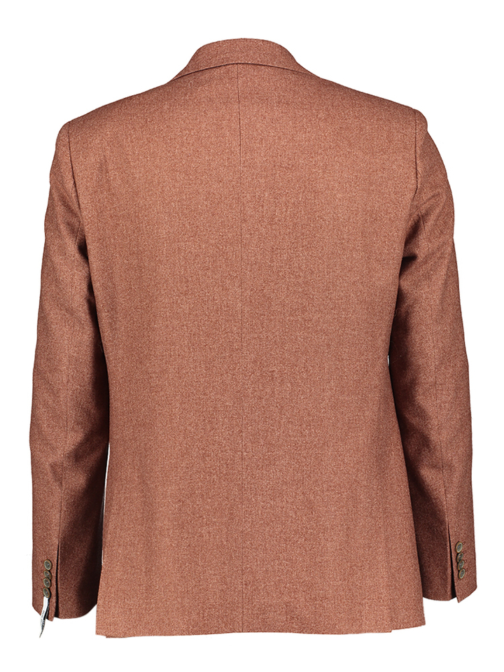 Rode blazer met bruine knoopsluiting Sakkos Roy Robson 