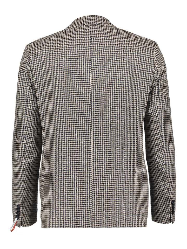Multicolor blazer met blauw ruit patroon slim fit  Roy Robson 