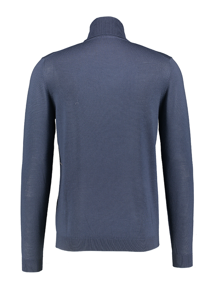 Blauwe trui met rolkraag Herren Roy Robson