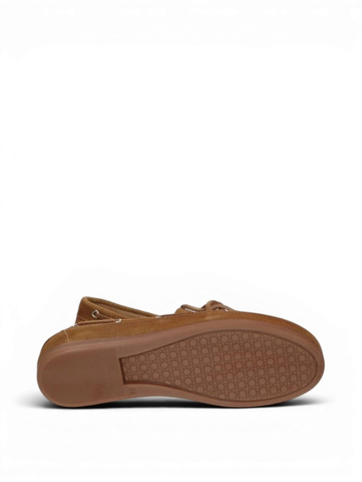 Brushed suede mocca Boatfloafer Posa