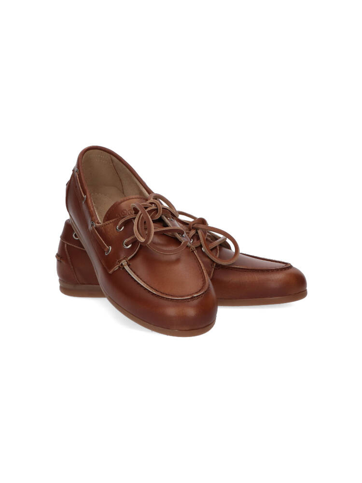 Bruin lederen boatloafer Posa 