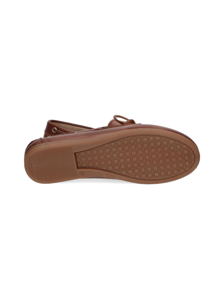 Bruin lederen boatloafer Posa 