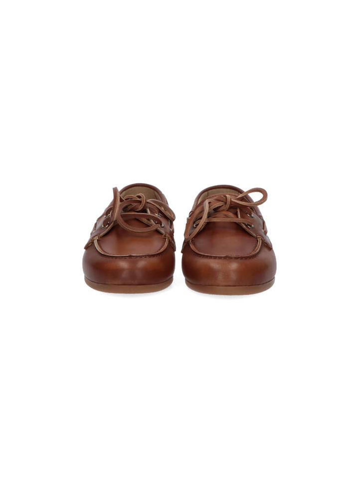 Bruin lederen boatloafer Posa 