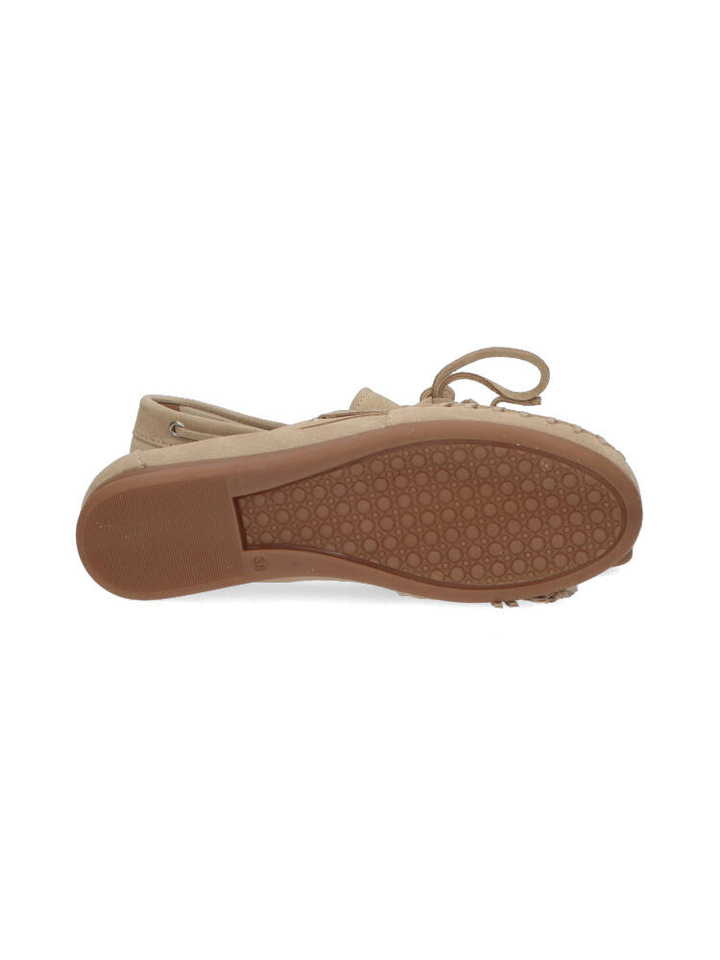 Light taupe suede Boatfloafer Posa