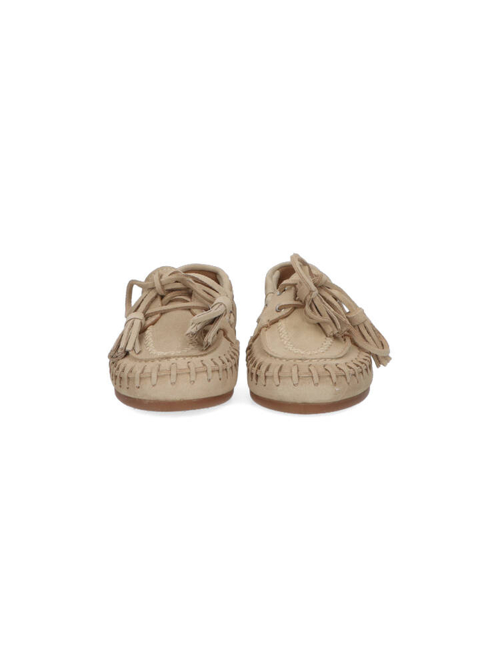 Light taupe suede Boatfloafer Posa