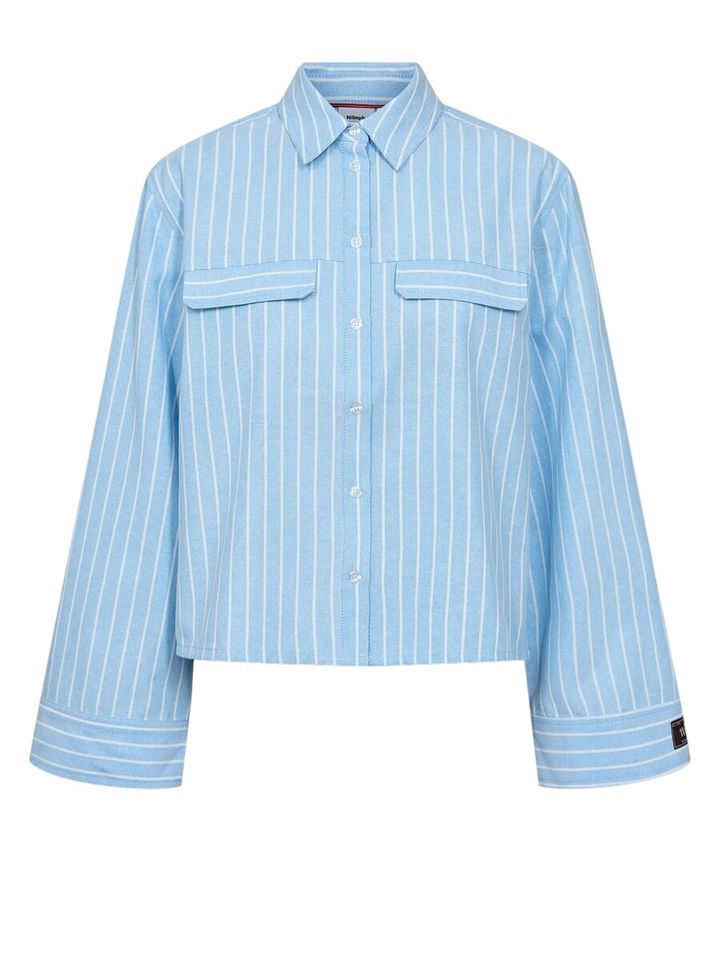 Blauwe gestreepte bloes Nu Kelsey Numph 