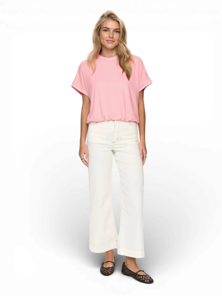 Roze t-shirt Nu Leah Numph 