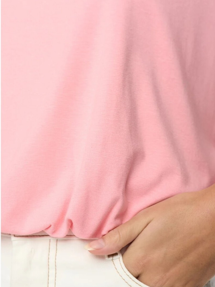 Roze t-shirt Nu Leah Numph 