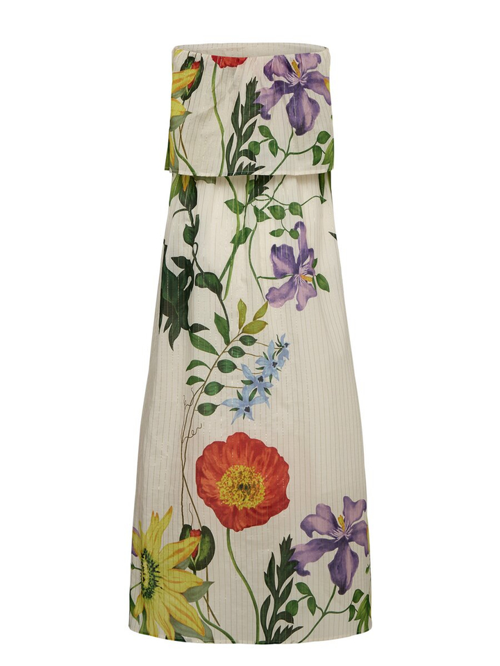 Kleed met bloemenprint Nu Belisa Maxi Dress Numph