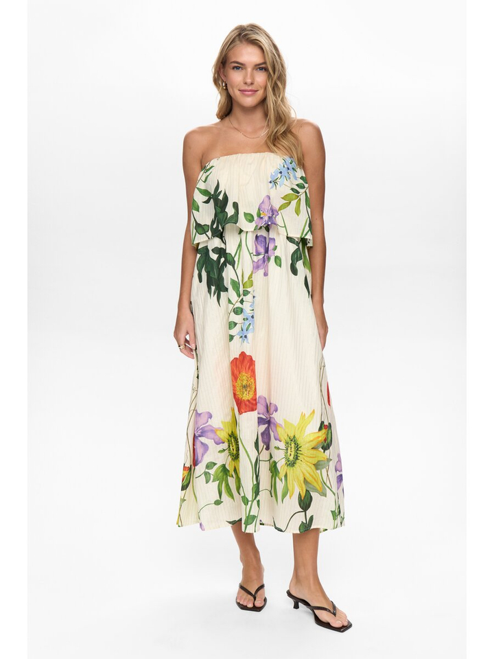 Kleed met bloemenprint Nu Belisa Maxi Dress Numph