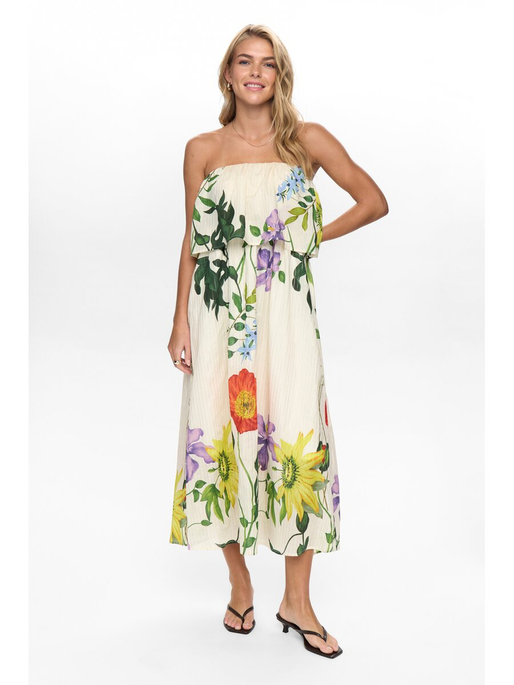 Kleed met bloemenprint Nu Belisa Maxi Dress Numph