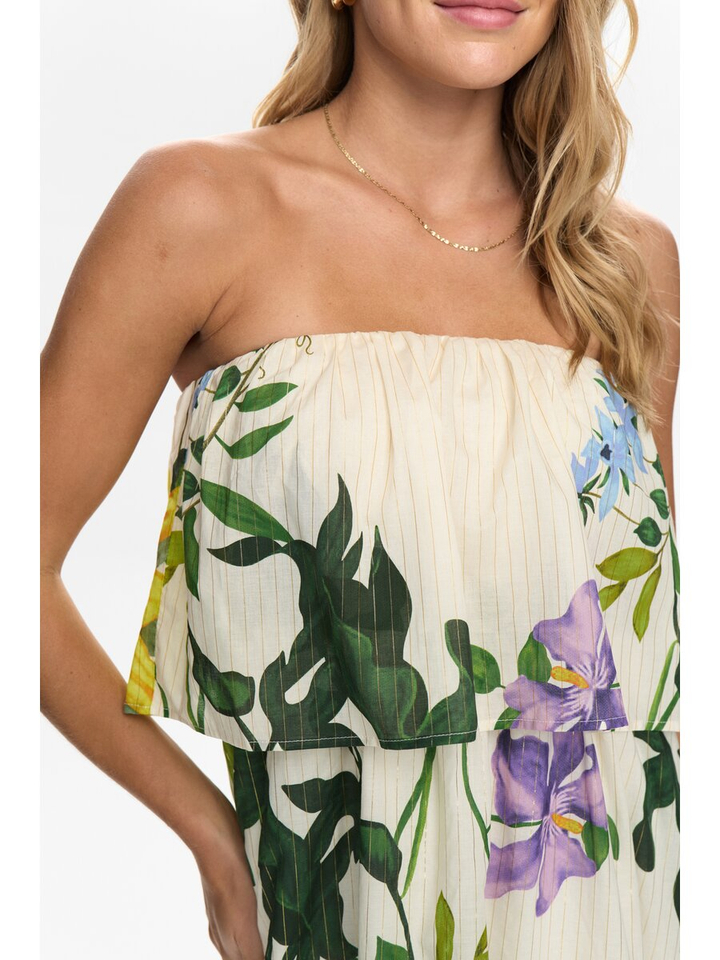 Kleed met bloemenprint Nu Belisa Maxi Dress Numph