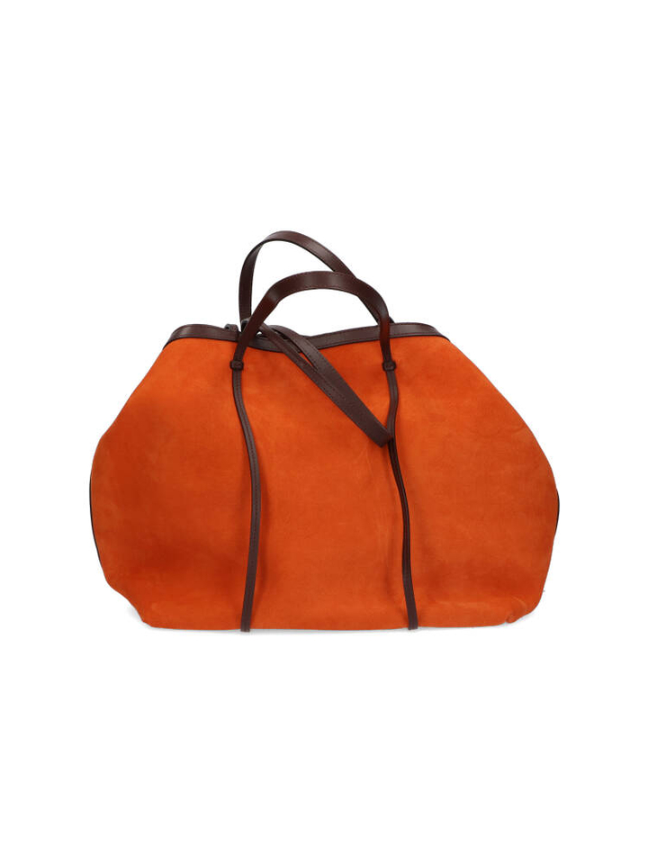 Arancio shopper in suéde Alma Gava 