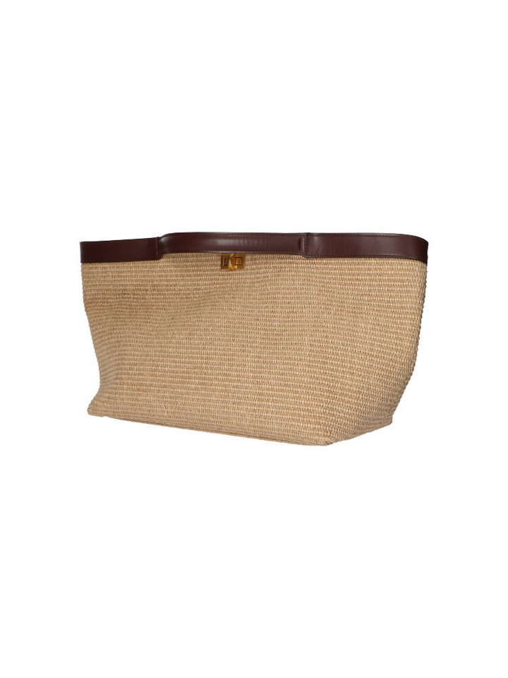 Naturel raffia shopper Niko Gava 