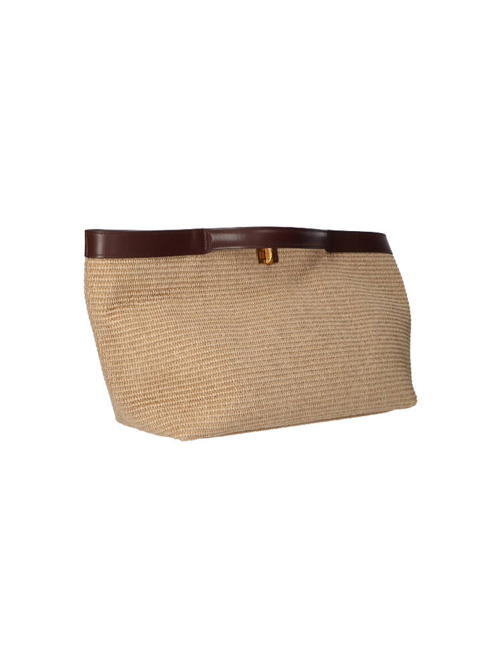 Naturel raffia shopper Niko Gava 