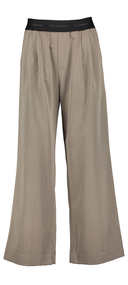 Bruine broek met zwarte elastiek Tenga Co'Couture 