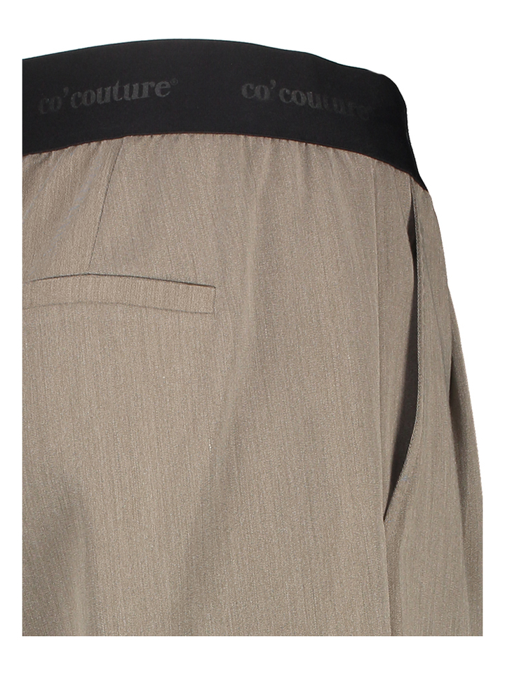 Bruine broek met zwarte elastiek Tenga Co'Couture 