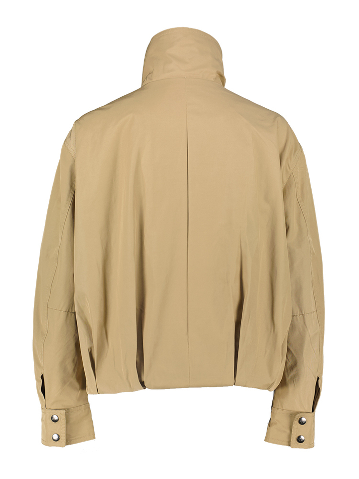 Beige jas met opstaande kraag Francis Co'Couture 