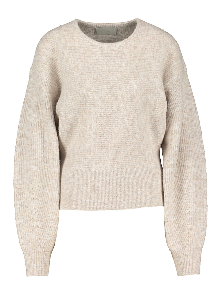 Beige trui met ronde hals Turuna Neo Noir