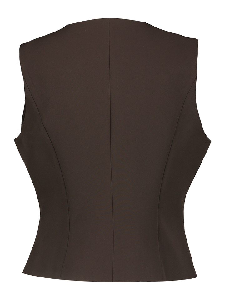 Bruine mouwloze vest Vendetta Neo Noir 