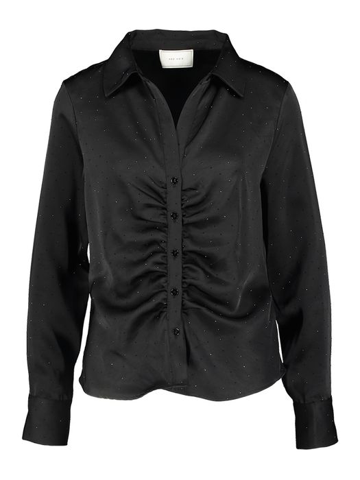 Zwarte feestelijke jurk met strass detail Christy Neo Noir