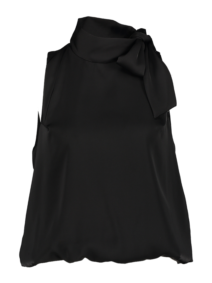 Zwarte top met strik Veda Neo Noir 