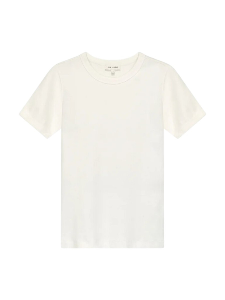 Witte T-Shirt met korte mouwen Jasmine Club L' Avenir