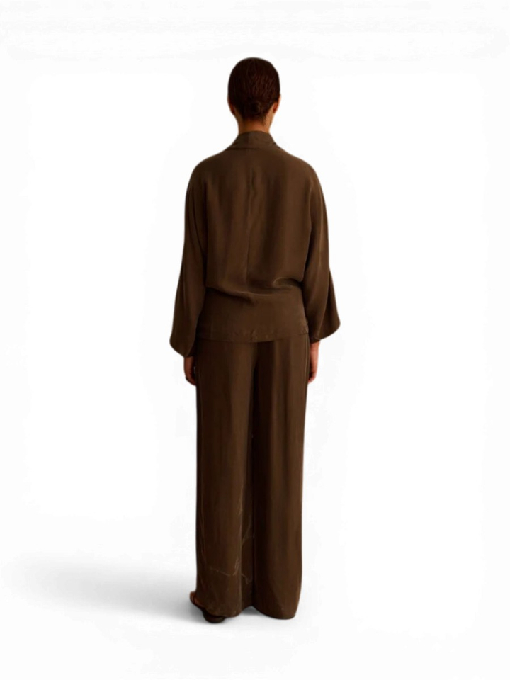Bruine losse broek Zody Club L'avenir 