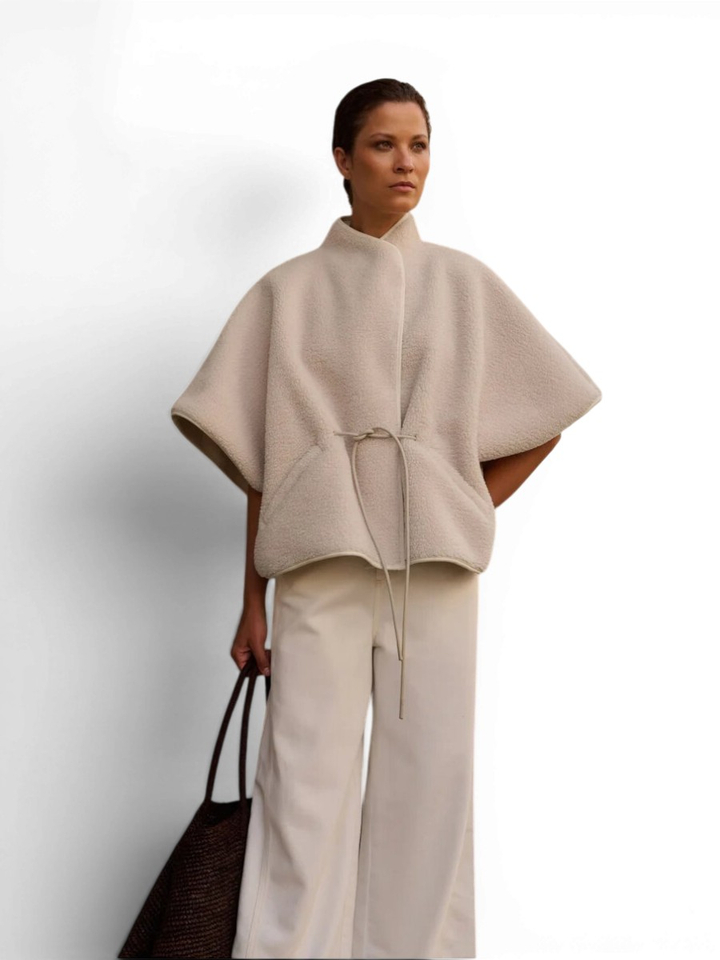 Beige jas in teddy Noelle Club L'avenir