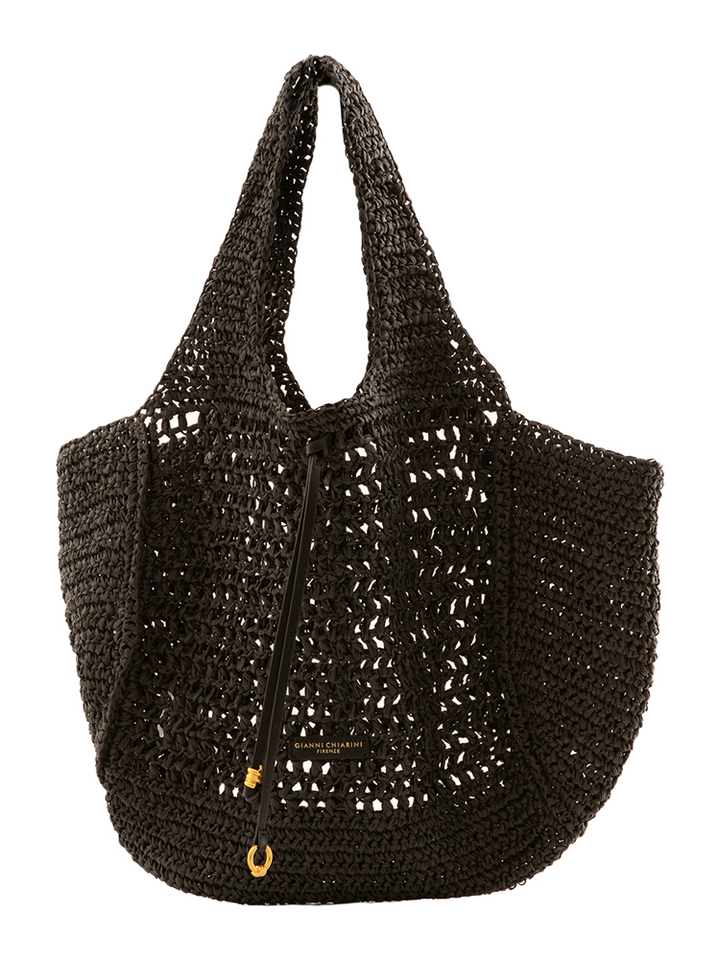 Crochet zwart shopper Nepheli Gianni Chiarini 