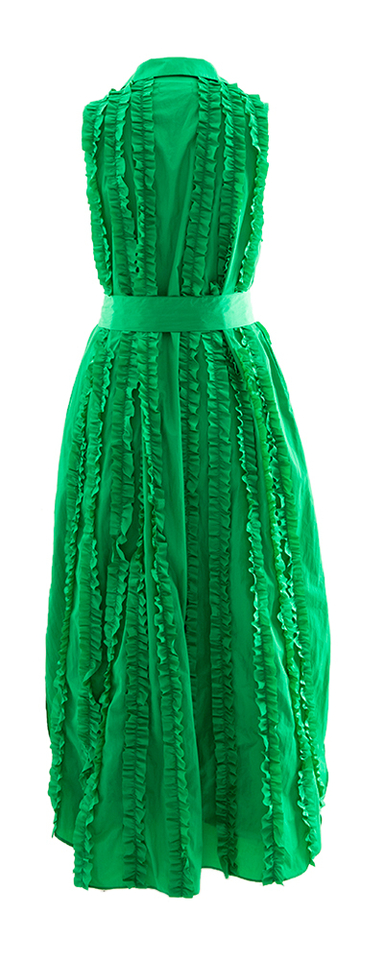 Groene feestelijke maxi-jurk Psophie