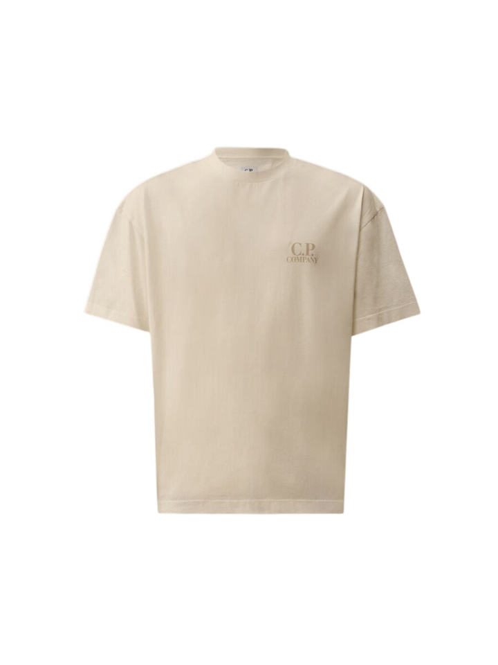 Witte t-shirt met print op rugzijde CP Company 