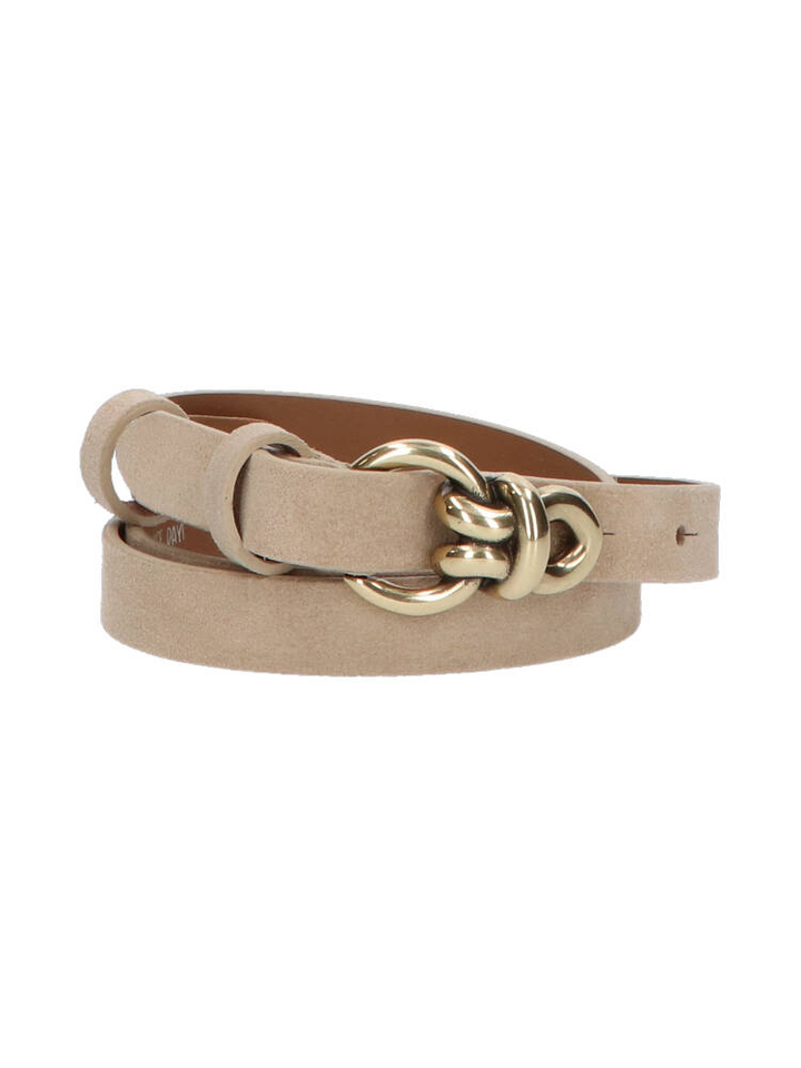 Suede ivory riem K&J