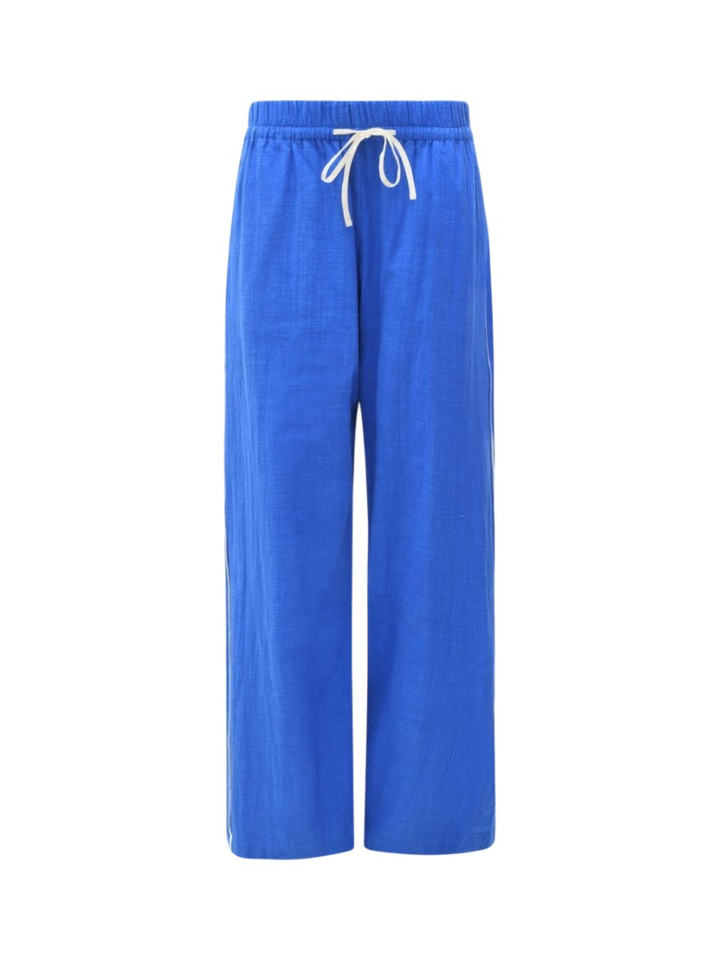 Blauwe broek met streep detail Max Zephyr Ma Poesie 