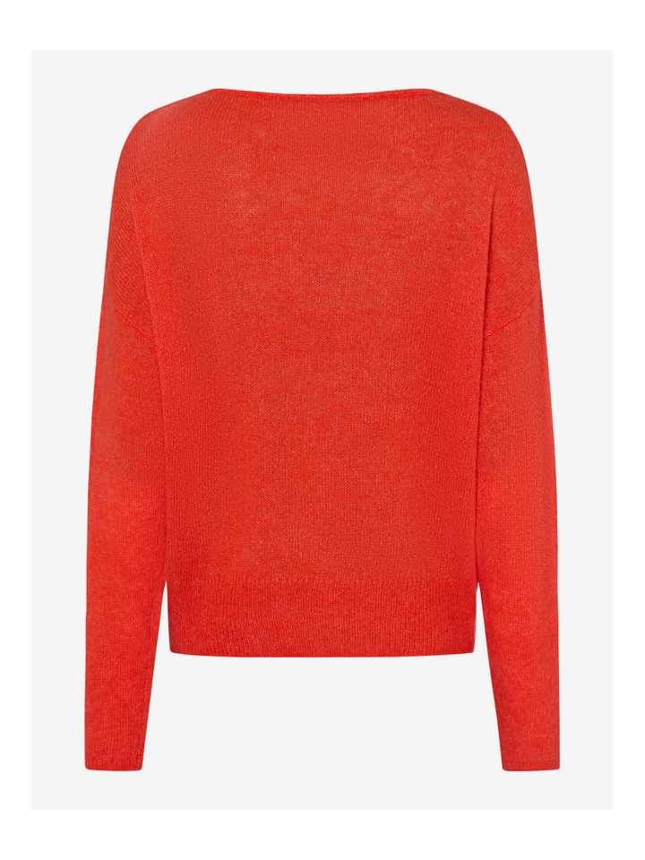 Oranje fijne wollen trui Brax