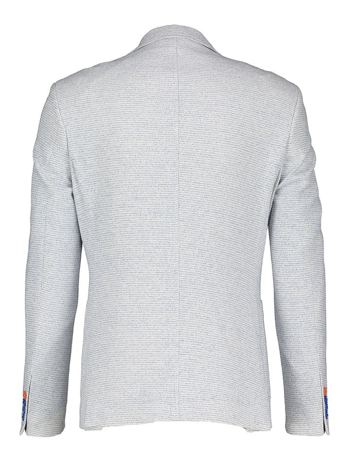 Blauwe blazer met structuur A Fish Named Fred